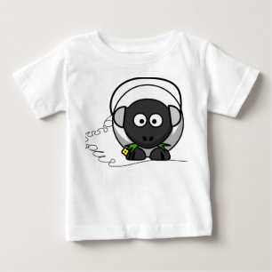 T-shirt Pour Bébé Pièce en t de bébé avec la copie de moutons