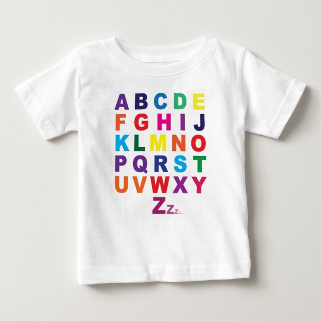 T-shirt Pour Bébé Pièce en t de bébé d'ABC (Devant)