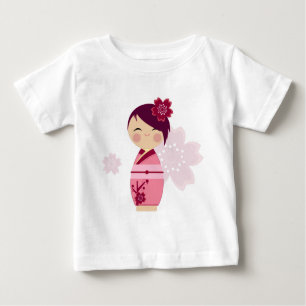 T-shirt Pour Bébé Pièce en t de bébé de Kokeshi Sakura