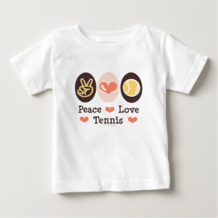 T-shirt Pour Bébé Pièce en t de douille de bébé de tennis d'amour
