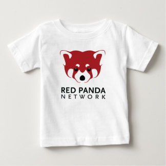 T-shirt Pour Bébé Pièce en t de logo de panda rouge