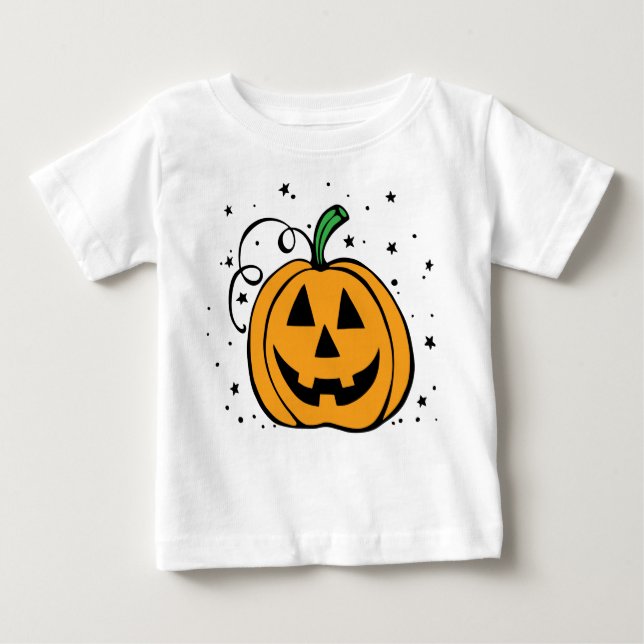 T-shirt Pour Bébé Pièce en t de nourrisson de citrouille (Devant)