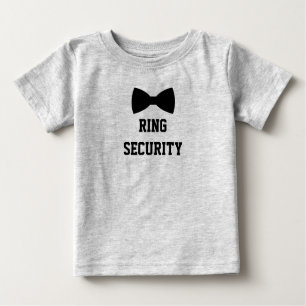 T-shirt Pour Bébé Pièce en t de porteur d'alliances de sécurité