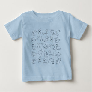 T-shirt Pour Bébé Pièce en t espiègle de bébé de Westies