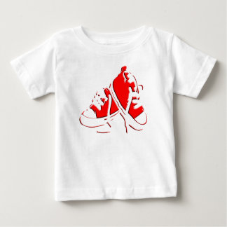 T-shirt Pour Bébé Pièce en t infantile Chaussure-Rouge de tennis