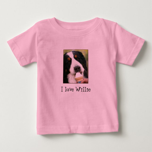 T-shirt Pour Bébé Pièce en t infantile personnalisable (Devant)