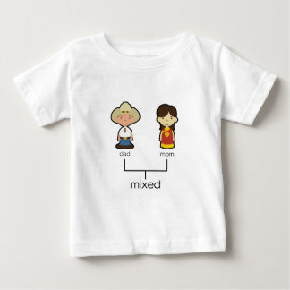 T-shirt Pour Bébé Pièce en t mélangée américaine/chinoise de famille