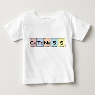 T-shirt Pour Bébé Pièce en t périodique de nourrisson d'éléments
