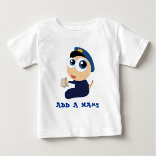 T-shirt Pour Bébé Pièce en t personnalisée de bébé de police