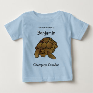T-shirt Pour Bébé Pièce en t personnelle de bébé de tortue de