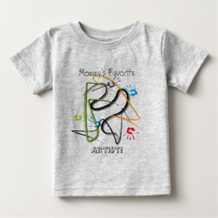 T-shirt Pour Bébé Pièce en t préférée de l'artiste de la maman