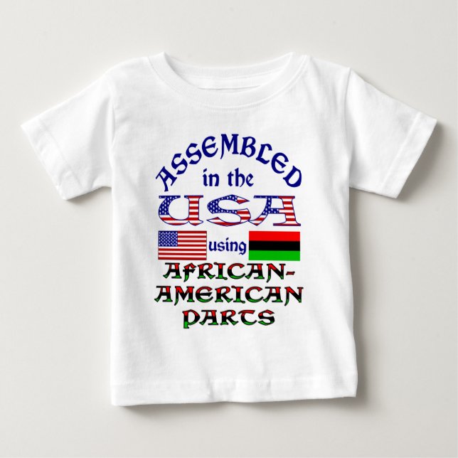 T-shirt Pour Bébé Pièces Afro-Américaines (Devant)