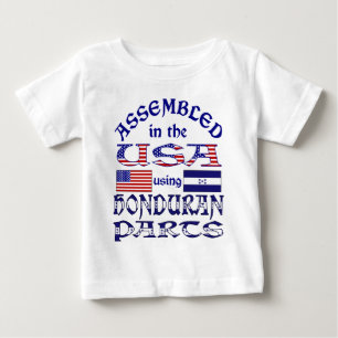T-shirt Pour Bébé Pièces Honduriennes Avant