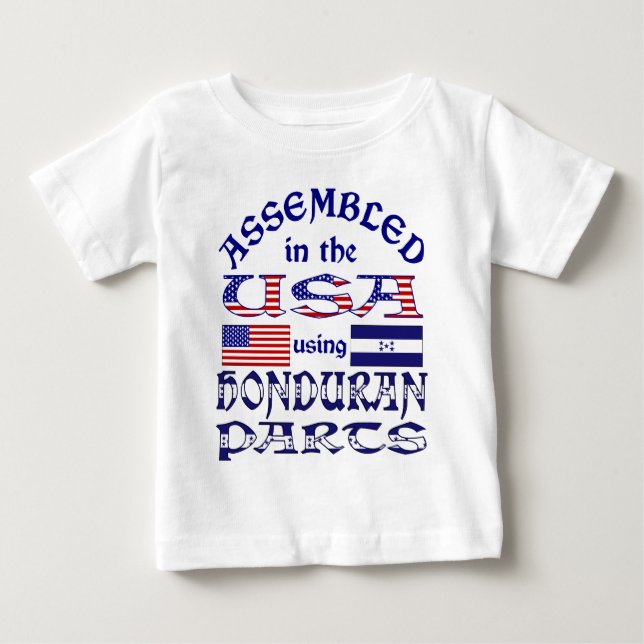 T-shirt Pour Bébé Pièces Honduriennes Avant (Devant)