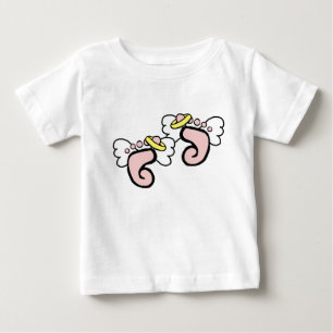 T-shirt Pour Bébé Pieds roses simples