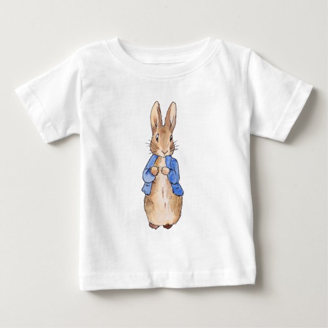 T-shirt Pour Bébé Pierre le lapin (Devant)