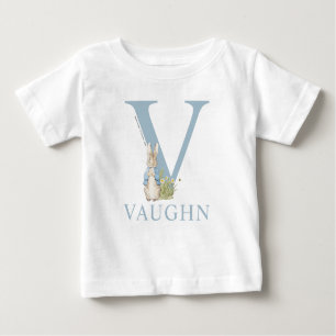 T-shirt Pour Bébé Pierre Rabbit  V est pour