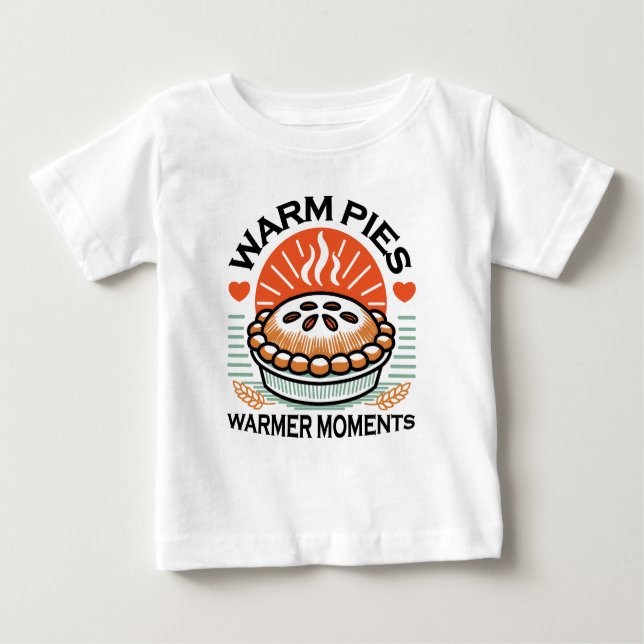T-shirt Pour Bébé Pies chaudes Moments plus chauds - Conception d'au (Devant)
