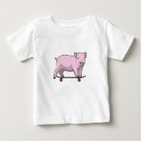 Pig as skater avec skate