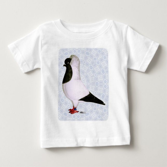 T-shirt Pour Bébé Pigeon noir 1973 (Devant)
