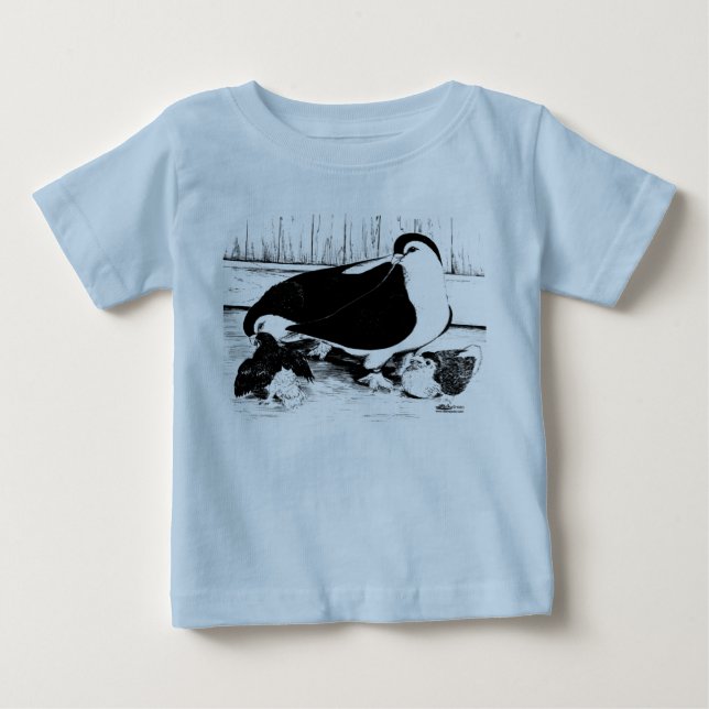 T-shirt Pour Bébé Pigeons de Lahore 1980 (Devant)