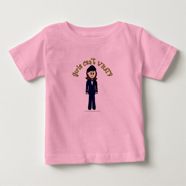 T-shirt Pour Bébé Pilote (Devant)
