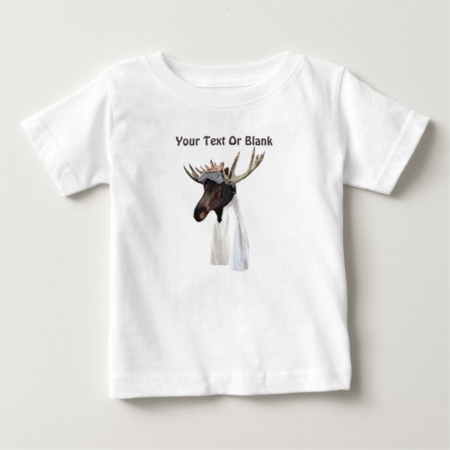 T-shirt Pour Bébé Pilote de l'aviation de l'orignal volant (Devant)