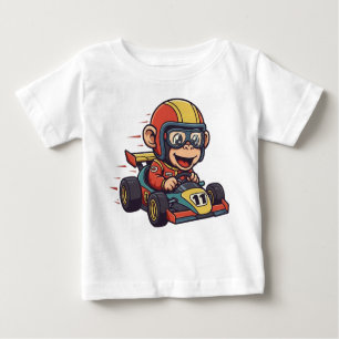 T-shirt Pour Bébé Pilote de voiture de course pour bébé mignonne Chi