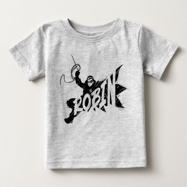 T-shirt Pour Bébé Pinceau Robin nom (Devant)