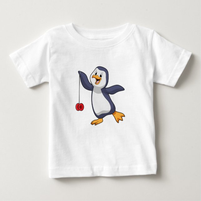 T-shirt Pour Bébé Pingouin (Devant)