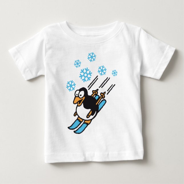 T-shirt Pour Bébé Pingouin (Devant)