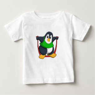 T-shirt Pour Bébé Pingouin à l'état de santé avec corde à sauter.PNG