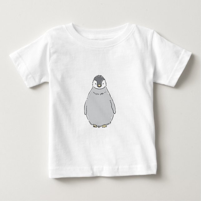 T-shirt Pour Bébé Pingouin de bébé (Devant)