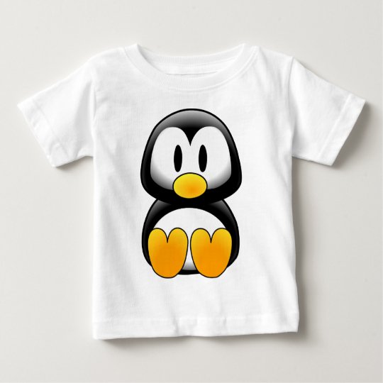 T Shirt Pour Bebe Pingouin Drole Mignon De Bebe Zazzle Fr