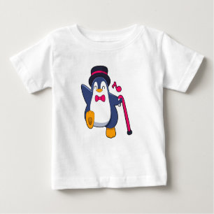 T-shirt Pour Bébé Pingouin en Groom avec Cravate