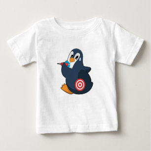 T-shirt Pour Bébé Pingouin fléchettes fléchettes