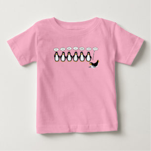 T-shirt Pour Bébé Pingouin humoristique chantant un Noël Carol Tee