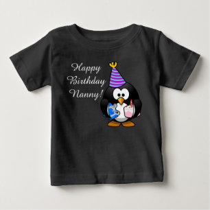 T-shirt Pour Bébé Pingouin mignon fait sur commande de bébé de bon