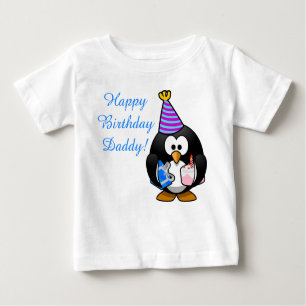 T-shirt Pour Bébé Pingouin mignon fait sur commande de bébé de papa