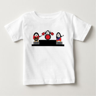 T-shirt Pour Bébé Pingouin Music Cute Rock Band