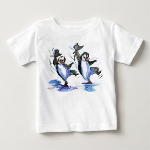 T-shirt Pour Bébé pingouins de danse