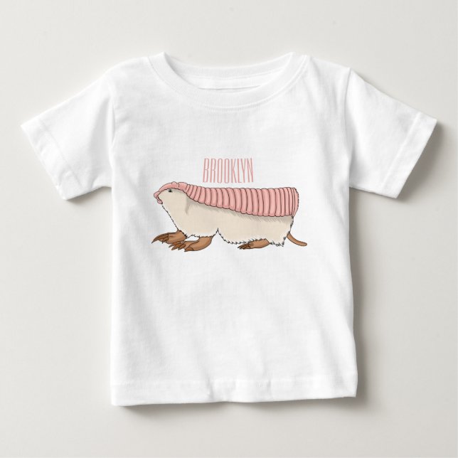 T-shirt Pour Bébé Pink fairy armadillo (Devant)