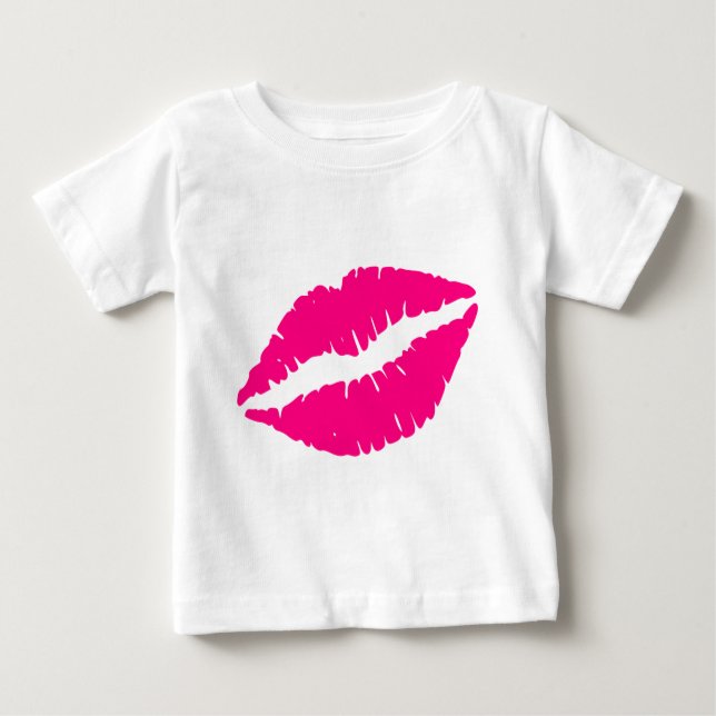 T-shirt Pour Bébé Pink lipstick (Devant)