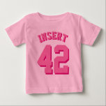 T-shirt Pour Bébé Pink Toddler | Sports Jersey<br><div class="desc">Pink Toddler | Sport Jersey Design ・ Toddler T-shirt à manches longues</div>