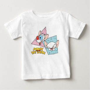 T-shirt Pour Bébé Pinky et le cerveau   Graphiques de caractères rét