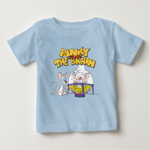 T-shirt Pour Bébé Pinky et le cerveau   Laboratoire