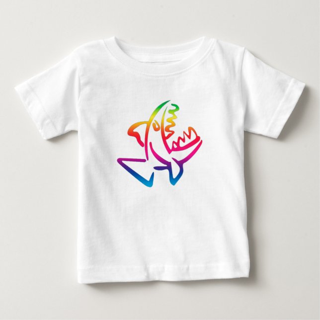 T-shirt Pour Bébé Piranha (Devant)