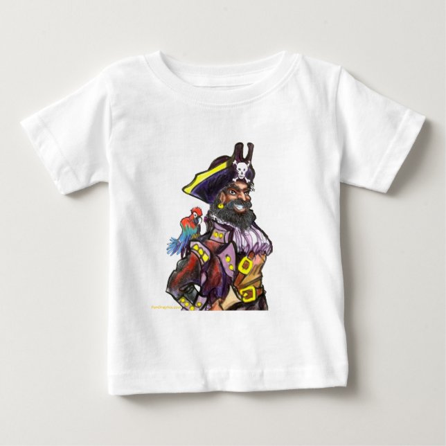 T-shirt Pour Bébé Pirate (Devant)