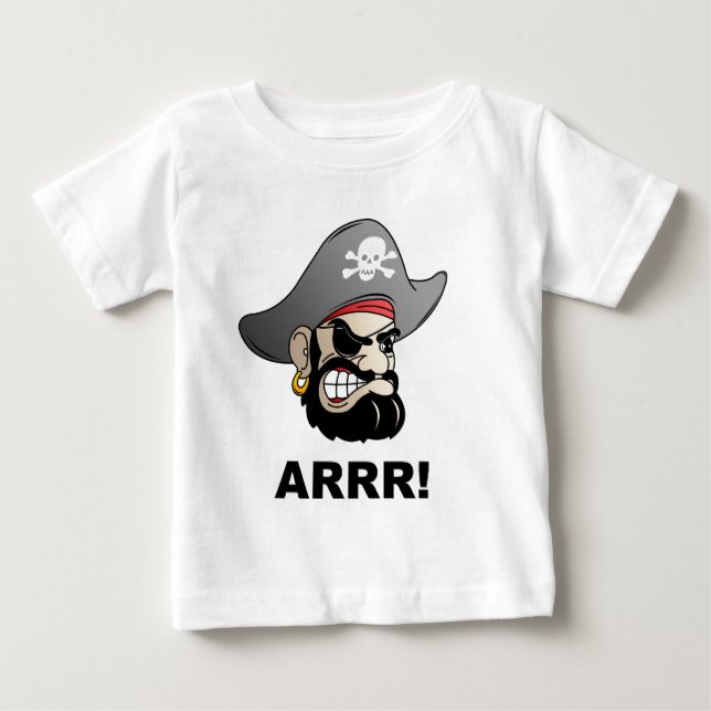 T-shirt Pour Bébé Pirate (Devant)