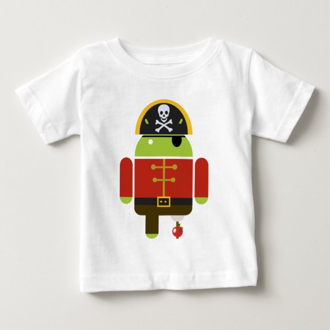 T-shirt Pour Bébé Pirate androïde - Andy (Devant)